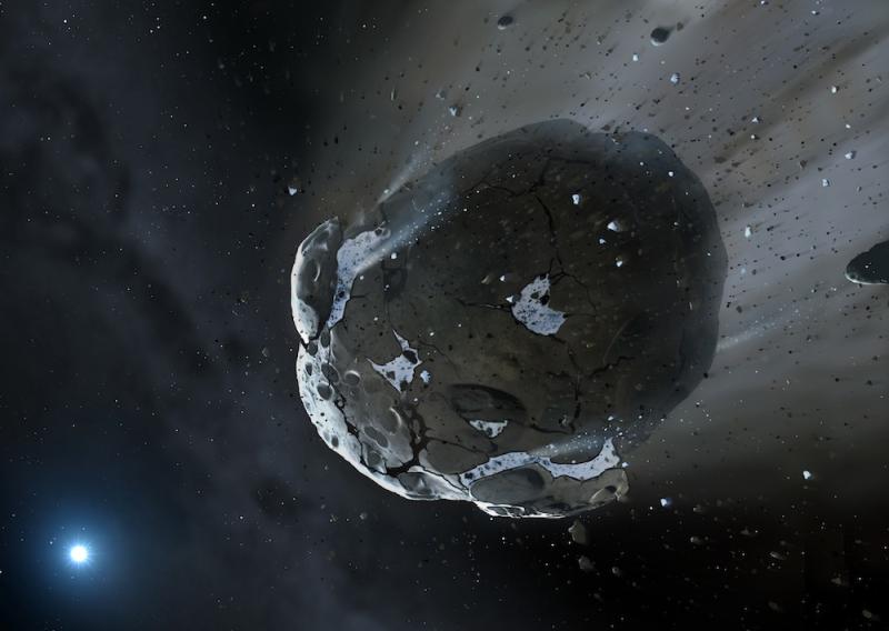 Water Discovered in Remnants of Extrasolar Rocky World Orbiting White Dwarf