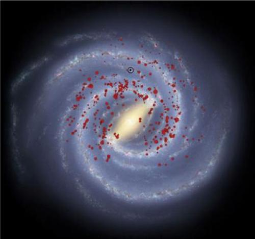 Massive Stars Mark out Milky Way's 'Missing Arms'