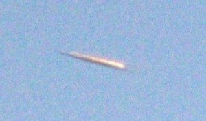Cylinder taken over Santa Rosa, California on January 31, 2014