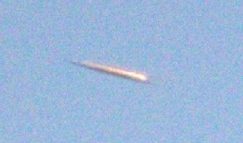 UFO Photo Cylinder taken over Santa Rosa, California on January 31, 2014
