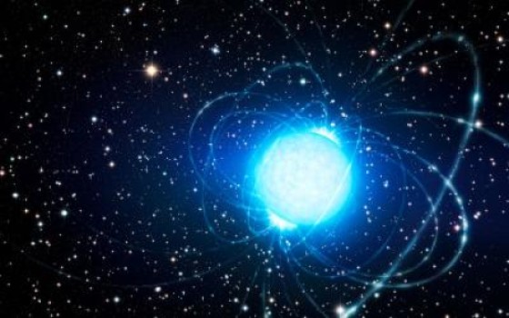 This artist's impression shows the magnetar