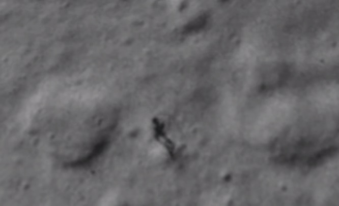 UFO Sighting: Alien-Like Figure Spotted on The Moon
