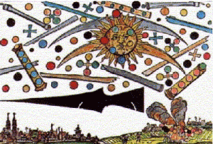 UFOwoodcutNuremberg, Germany in 1561