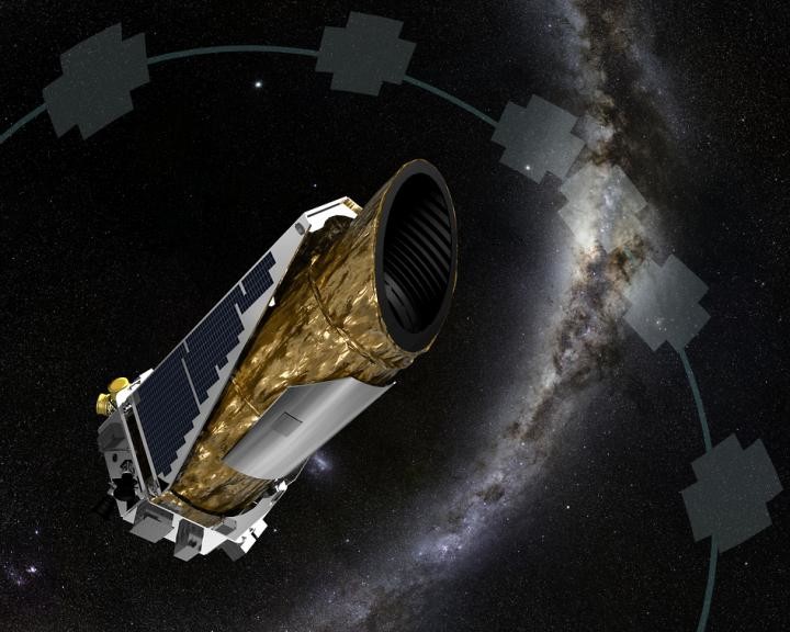 This artistic impression shows NASA's planet-hunting Kepler spacecraft operating in a new mission profile called K2. Credit: NASA Ames/JPL-Caltech/T Pyle