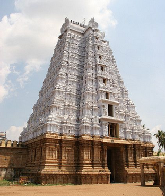 IndiaRanganatha temple.Gopuram (tower) Srirangam