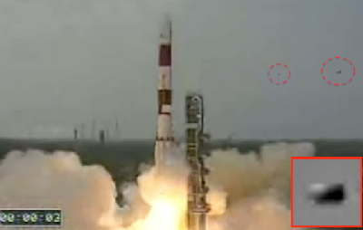 India’s Satish Dhawan Space Centre Rocket Launch spied on by two UFOs on September 27, 2015