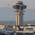 Photo taken in California of the Los Angeles LAX airport tower on August 20, 2016.